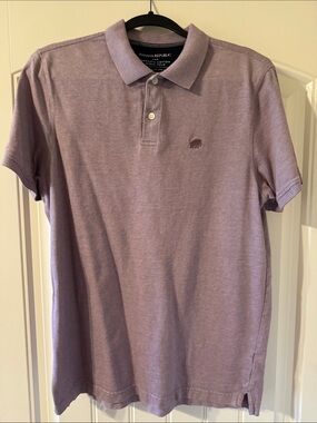 Banana Republic Men's Lavender Polo - Soft Purple Tone
